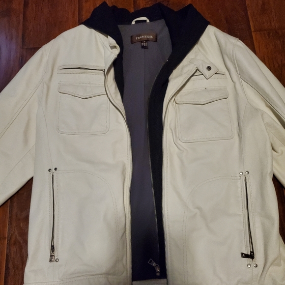 Leather jacket with hoddy inbeded - Picture 2 of 5